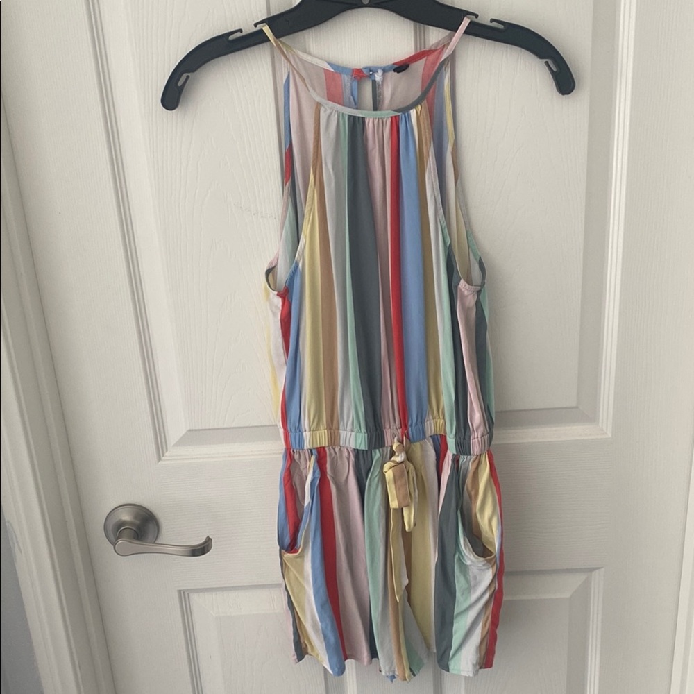 Colorful Striped Romper
